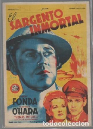 Cine: PROGRAMA DE CINE. EL SARGENTO INMORTAL PC-6809 ,2 - Foto 1