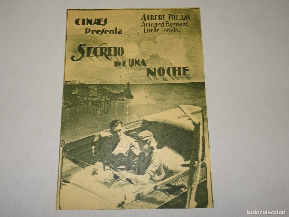 Cine: PROGRAMA DE CINE - SECRETO DE UNA NOCHE - BUEN ESTADO - Foto 1