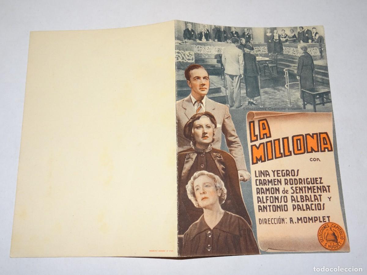 Cine: PROGRAMA DE CINE - LA MILLONA - BUEN ESTADO - Foto 1