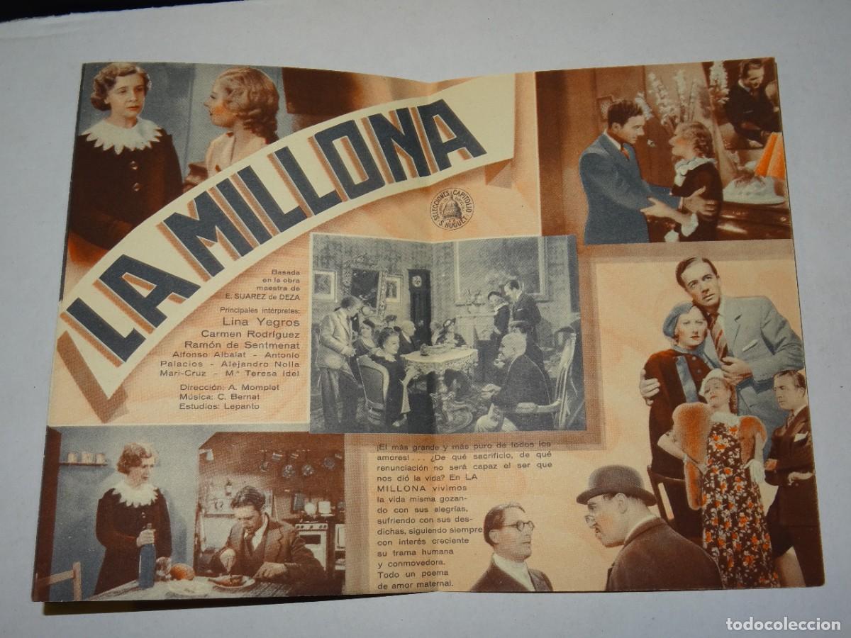 Cine: PROGRAMA DE CINE - LA MILLONA - BUEN ESTADO - Foto 2