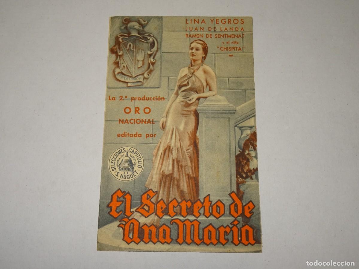 Cine: PROGRAMA DE CINE - EL SECRETO DE ANA MAR&Iacute;A - BUEN ESTADO - Foto 1