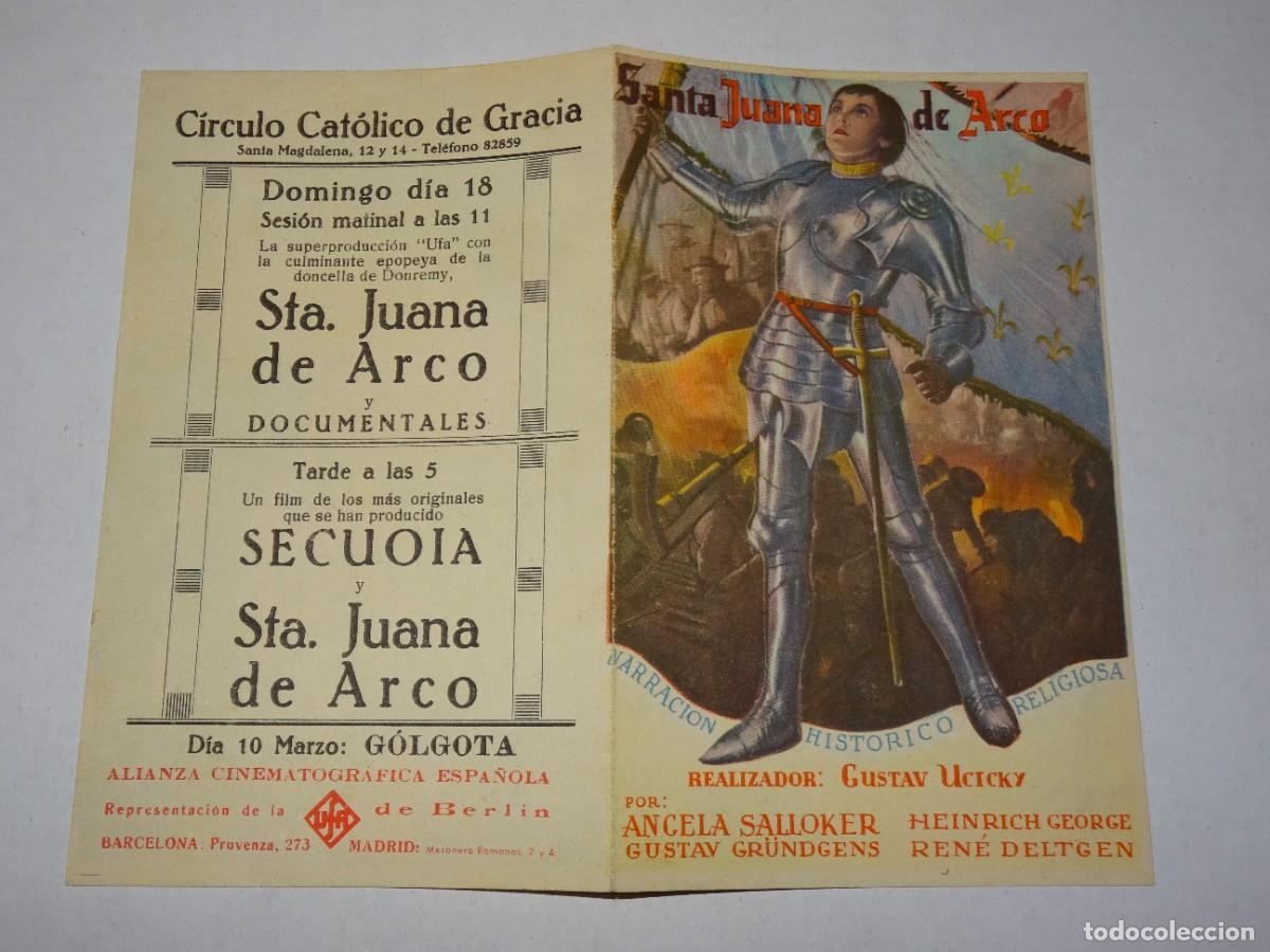 Cine: PROGRAMA DE CINE - SANTA JUANA DE ARCO - BUEN ESTADO - Foto 1