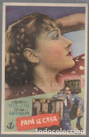 Cine: PROGRAMA DE CINE. PAP&Aacute; SE CASA PC-6813 - Foto 1