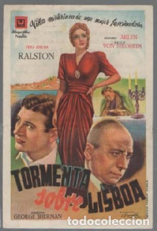 Cine: PROGRAMA DE CINE. TORMENTA SOBRE LISBOA PC-6820 - Foto 1