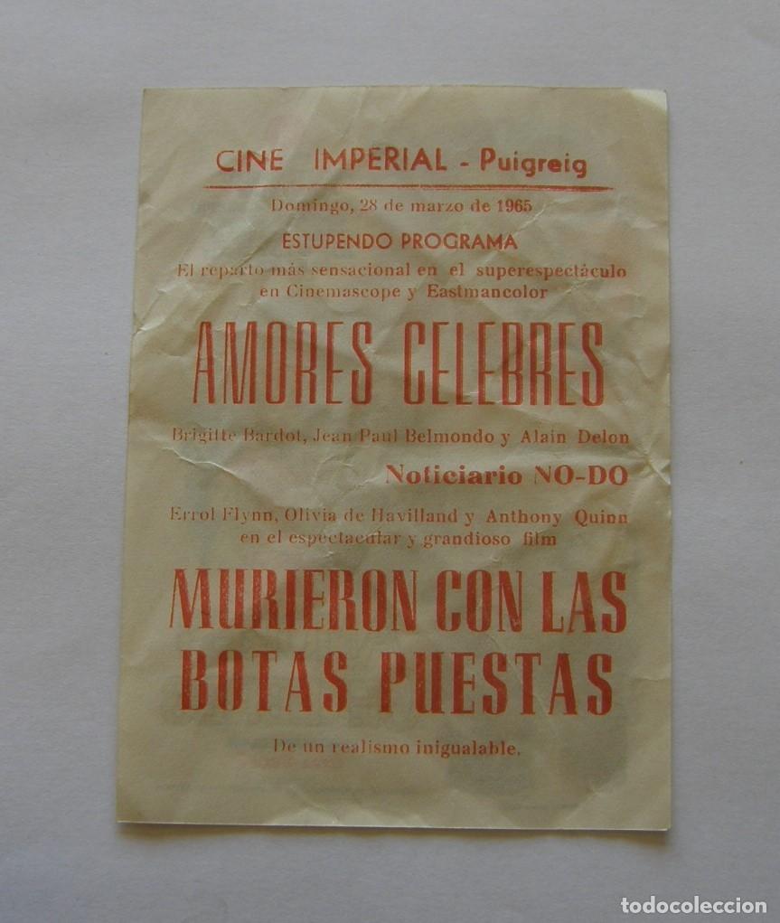 Cine: PROGRAMA DE CINE AMORES CELEBRES - Foto 2