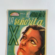 Cine: MI MUJER LA SEÑORITA X.-SENCILLO.-SIN PUBLICIDAD. Lote 403201564