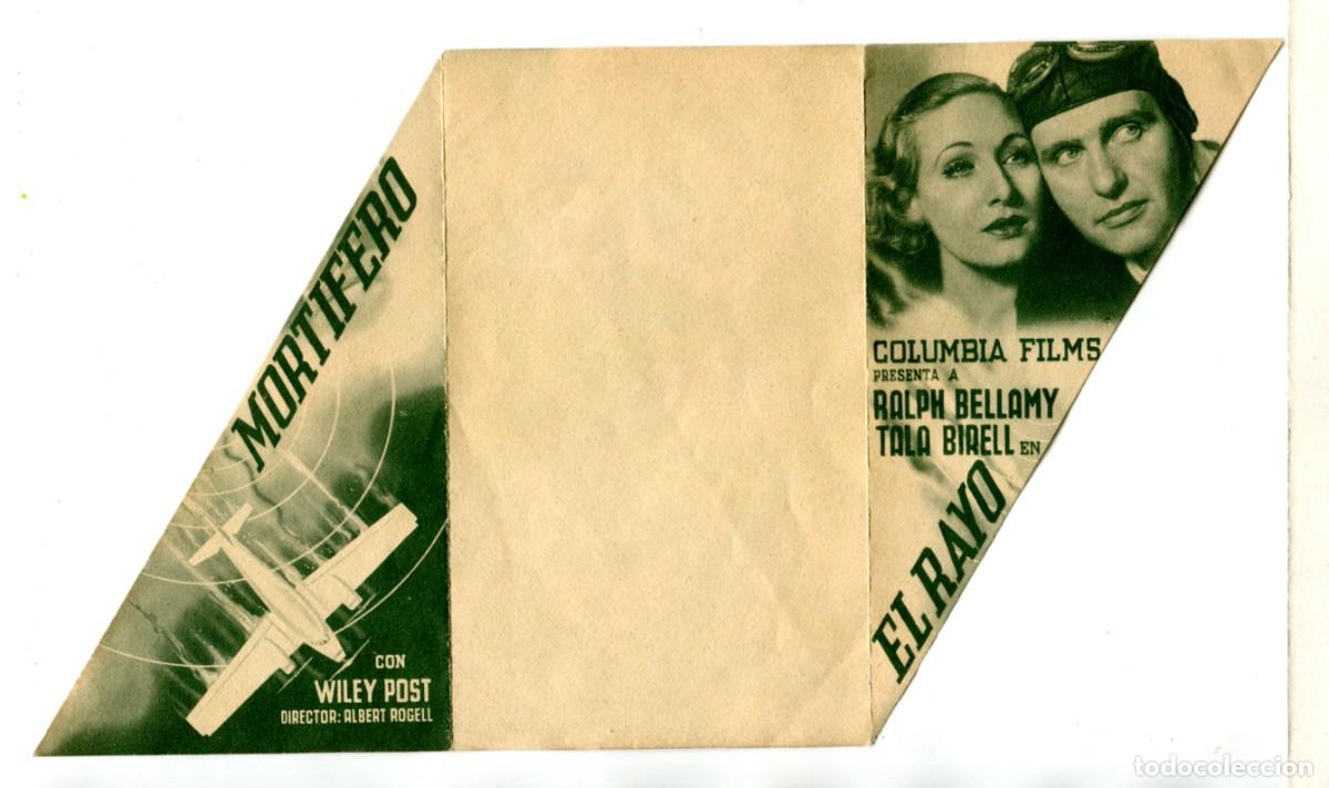 Kino: EL RAYO MORT&Iacute;FERO, con Ralpf Bellamy.