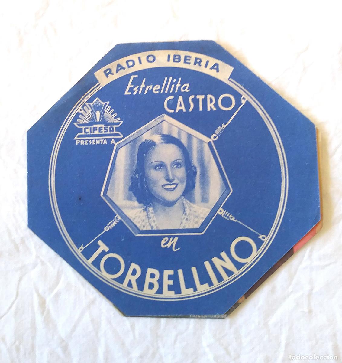 Cine: Torbellino año 1941 Programa doble Troquelado. Estrellita Castro y Manuel Luna Salon Claret Vich