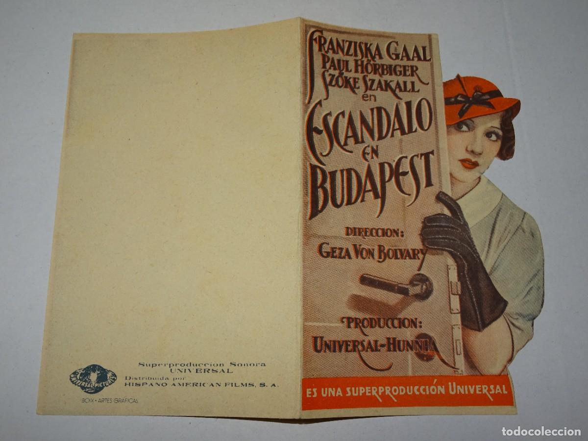 Cine: PROGRAMA DE CINE - ESCANDALO EN BUBAPEST - BUEN ESTADO - Foto 1