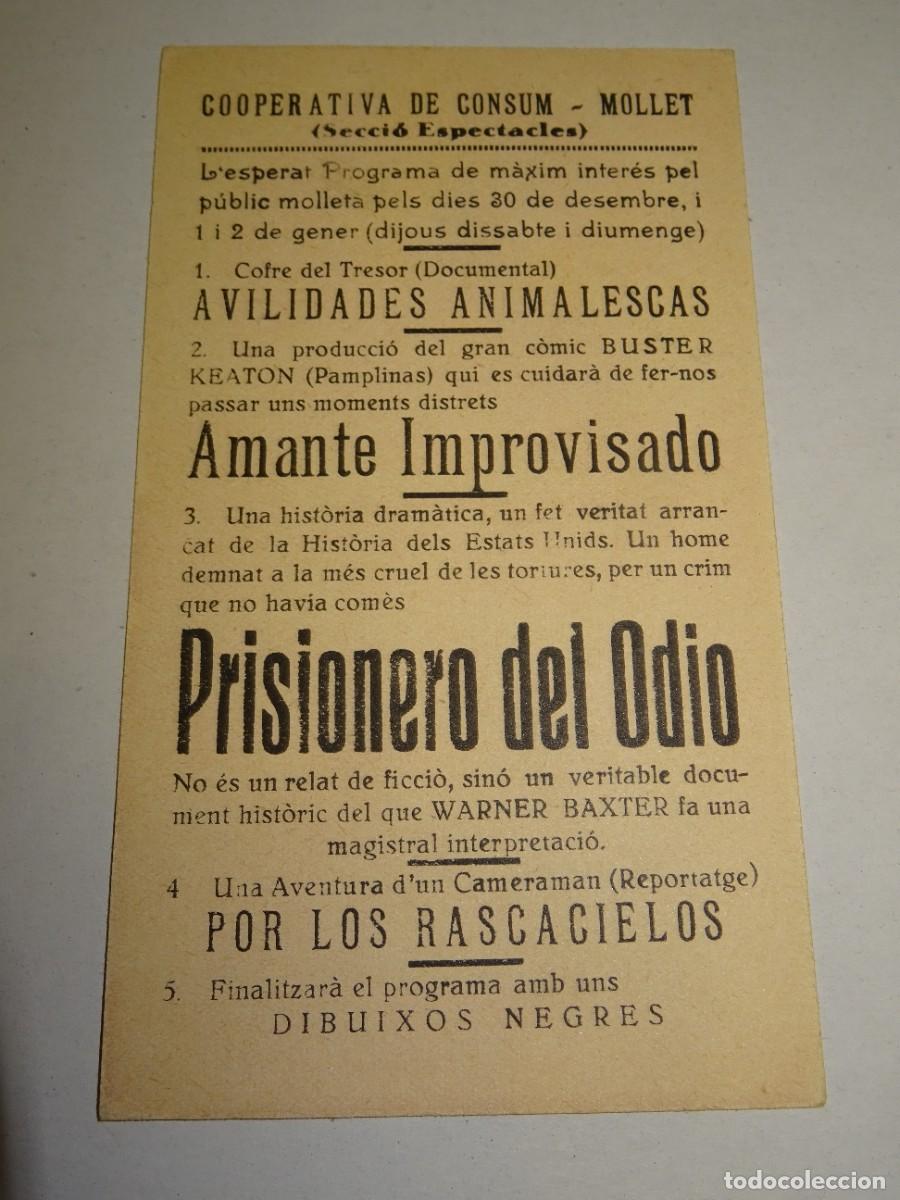 Cine: PROGRAMA DE CINE - PRISIONERO DEL ODIO - BUEN ESTADO - Foto 2