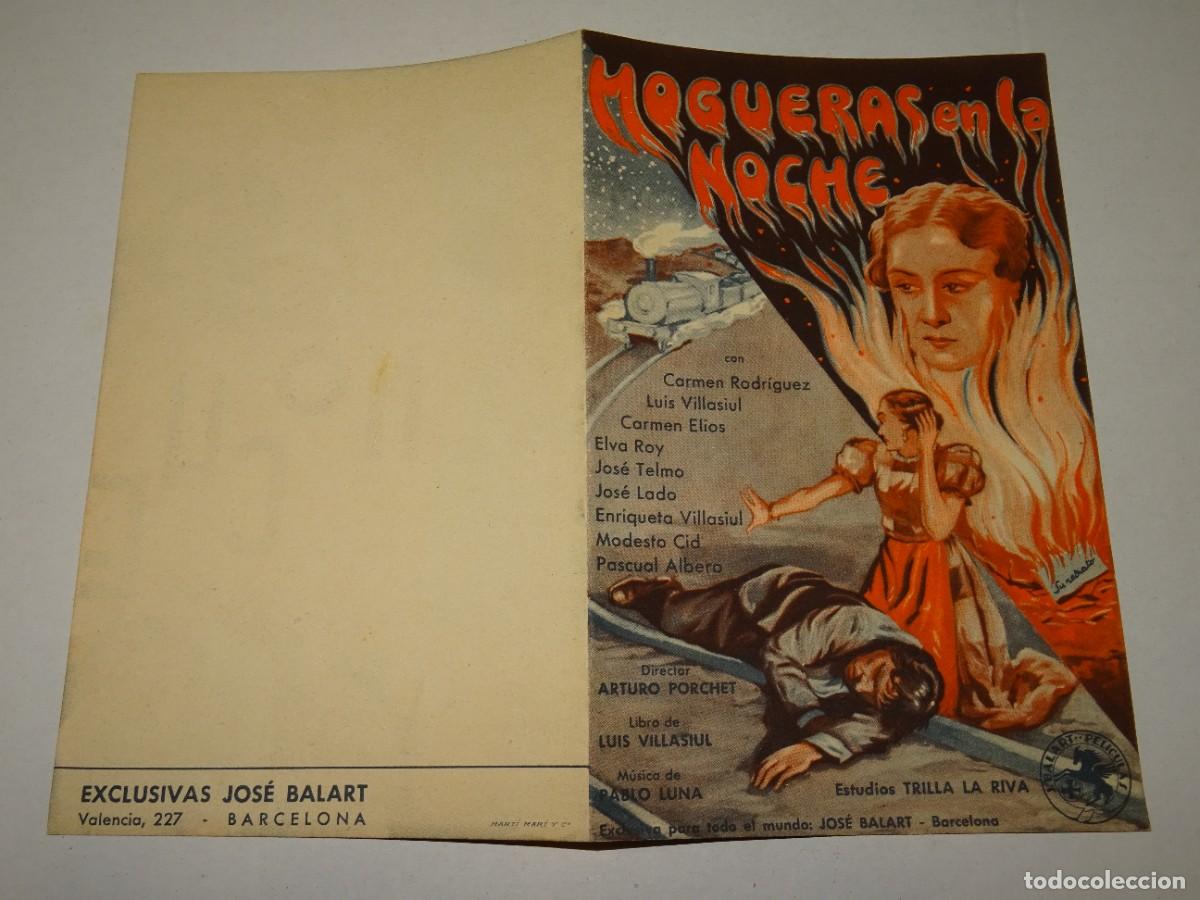 Cine: PROGRAMA DE CINE - HOGUERAS EN LA NOCHE - BUEN ESTADO - Foto 1