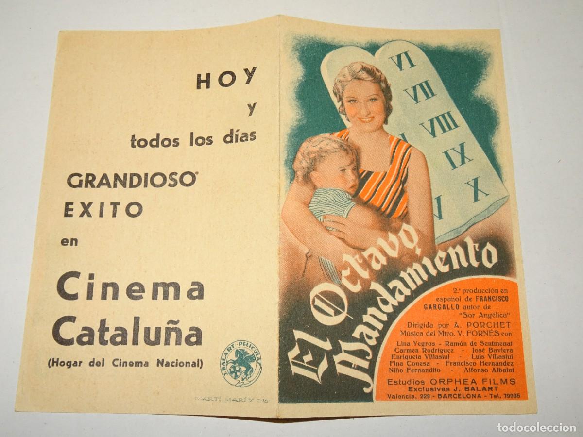 Cine: PROGRAMA DE CINE - EL OCTACAVO MANDAMIENTO - BUEN ESTADO - Foto 1