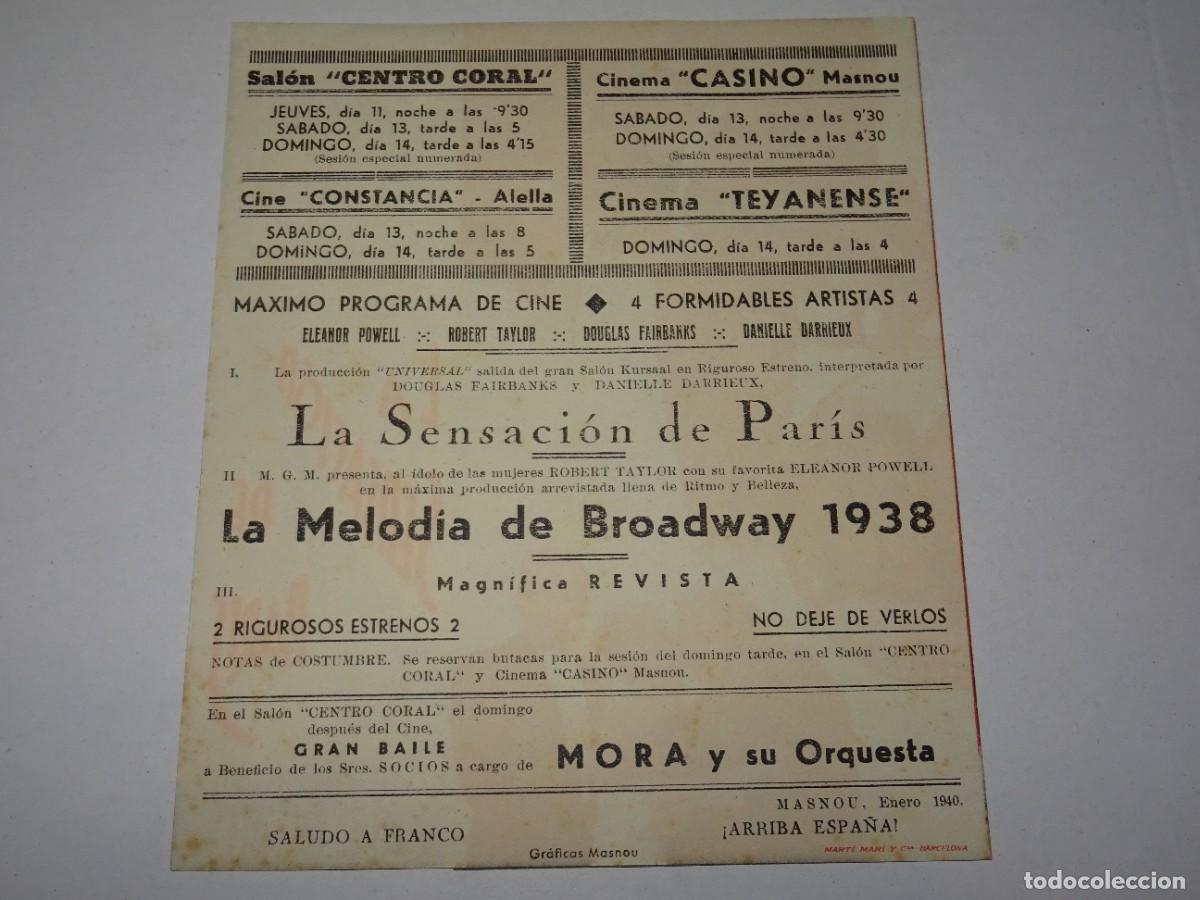 Cine: PROGRAMA DE CINE - LA SENSACI&Oacute;N DE PARIS - BUEN ESTADO - Foto 2