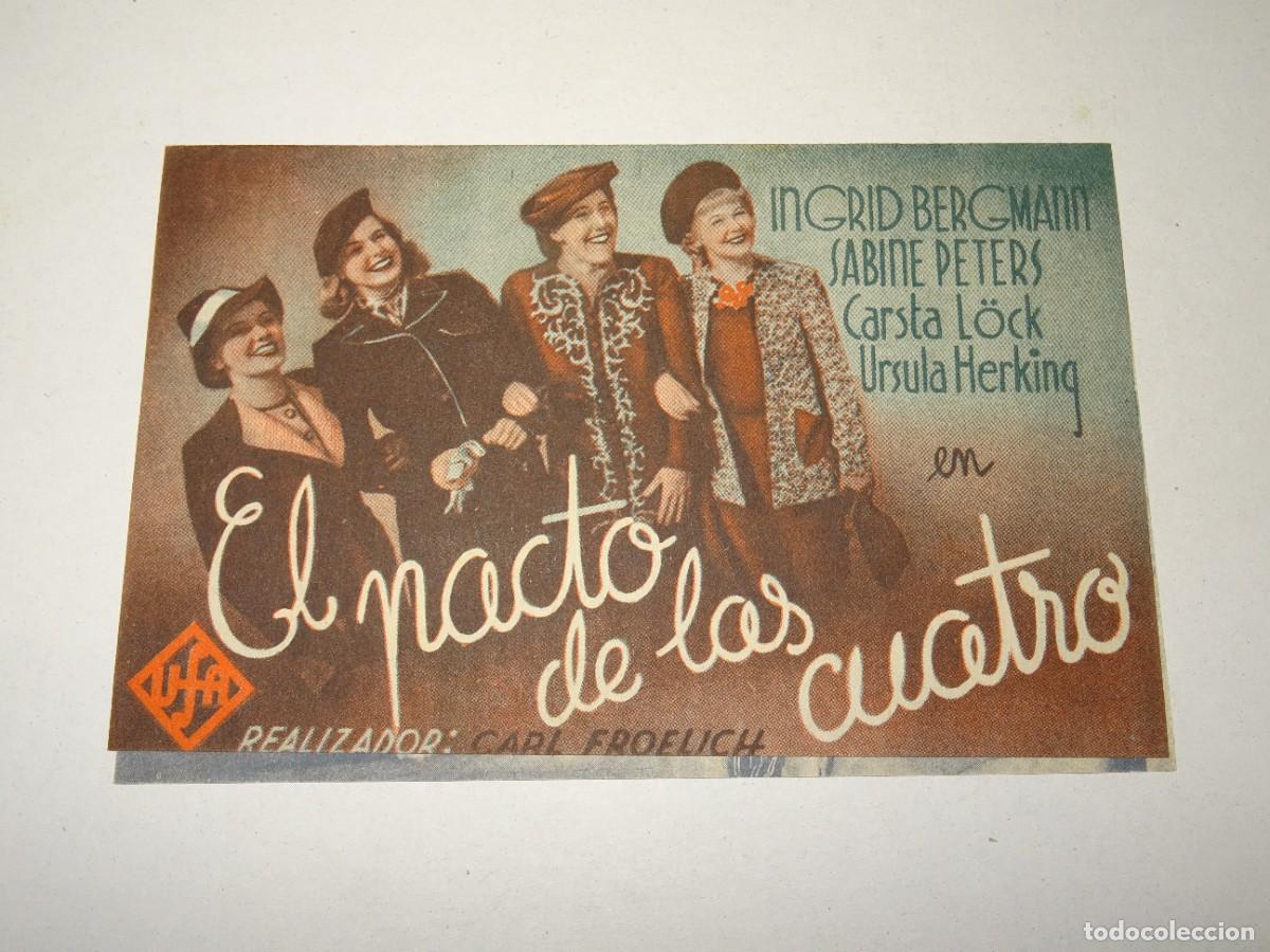 Cine: PROGRAMA DE CINE - EL PACTO DE LOS CUATRO - BUEN ESTADO - Foto 1