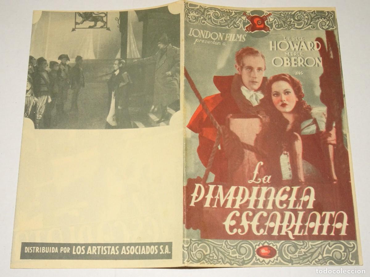 Cine: PROGRAMA DE CINE - LA PIMPINELA ESCARLATA - BUEN ESTADO - Foto 1