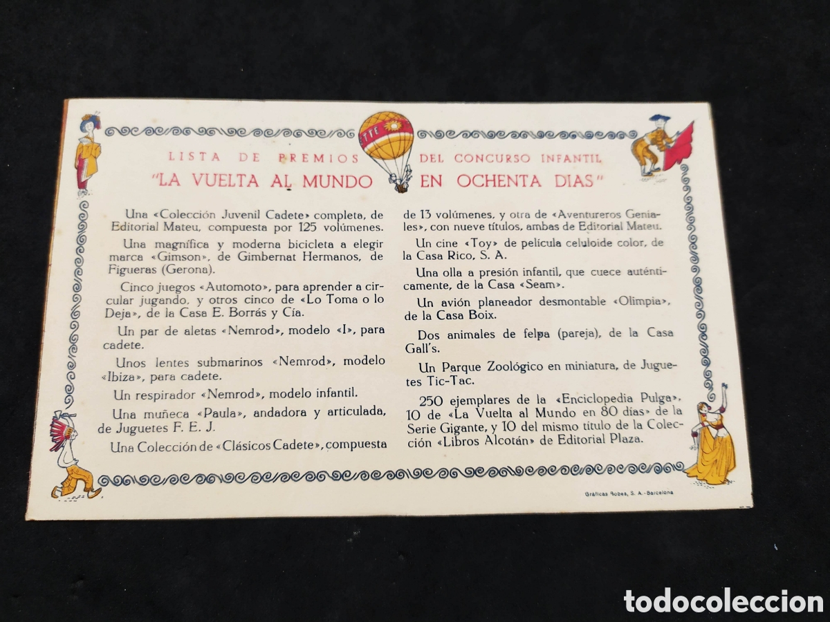 Cine: La vuelta al mundo en 80 d&iacute;as. Programa de mano. Concurso - Foto 3