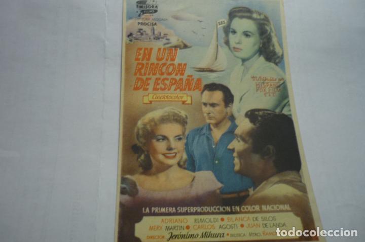 Cine: programa en un rincon de espa&ntilde;a- adriano rimoldi publicidad - Foto 1