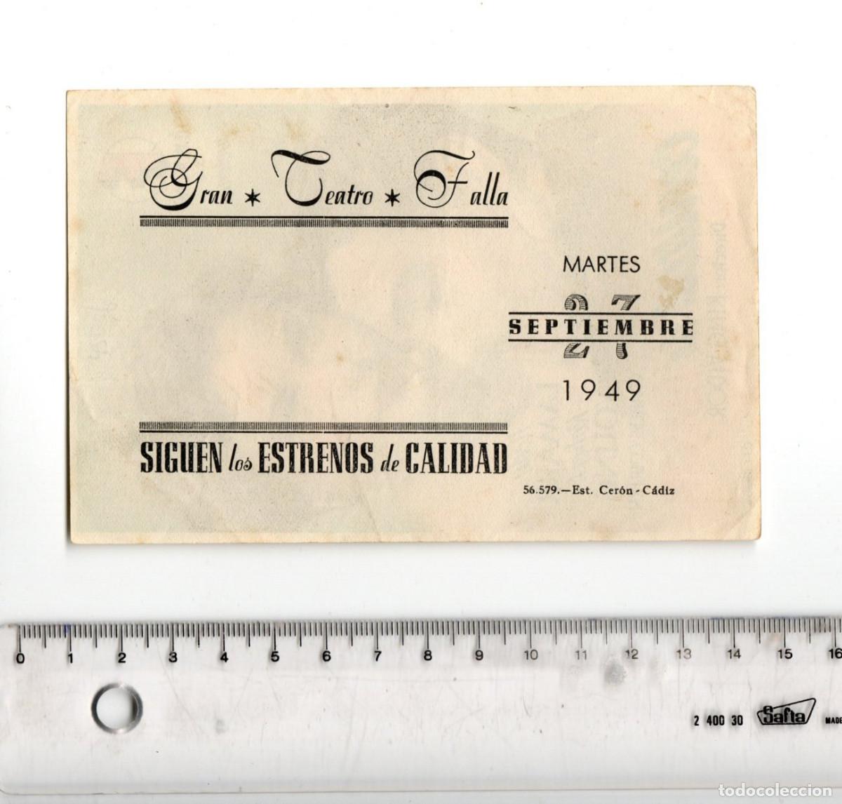 Cine: 21 folletos de cine dram&aacute;tico, 9 con publicidad. - Foto 10