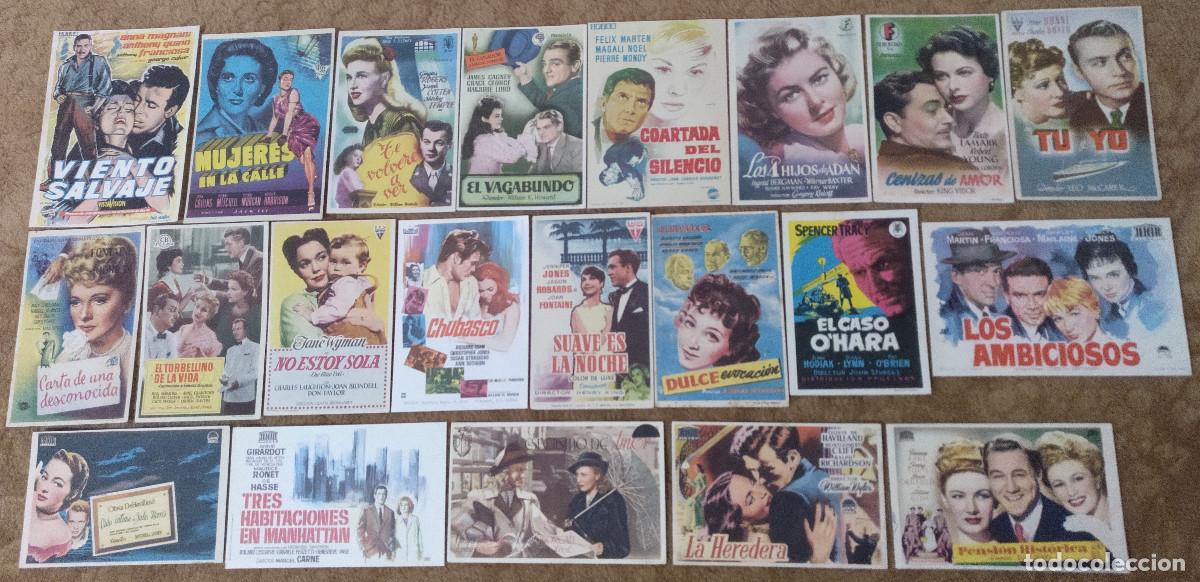 Cine: 21 folletos de cine dram&aacute;tico, 9 con publicidad. - Foto 1