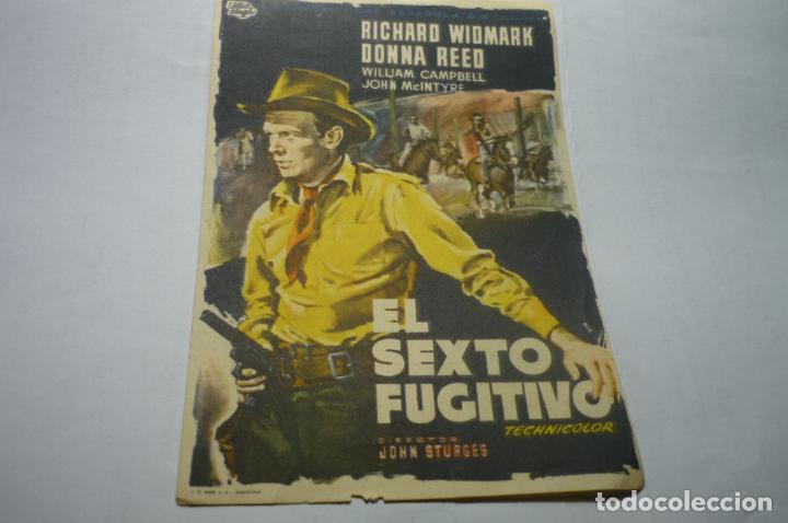 Cine: programa el sexto fugitivo .-richard widmarck publicidad - Foto 1