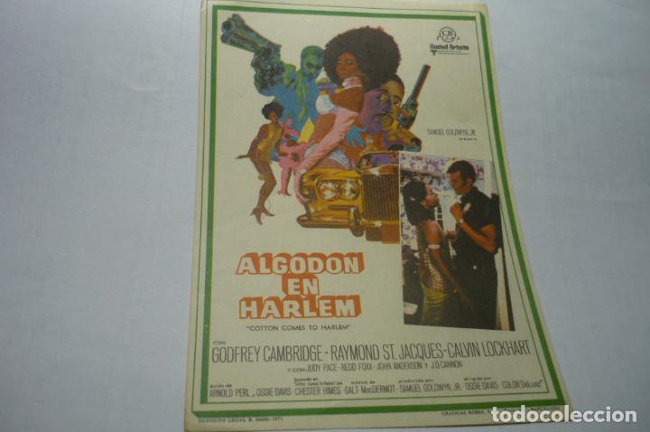 Cinema: programa algodon en harlem