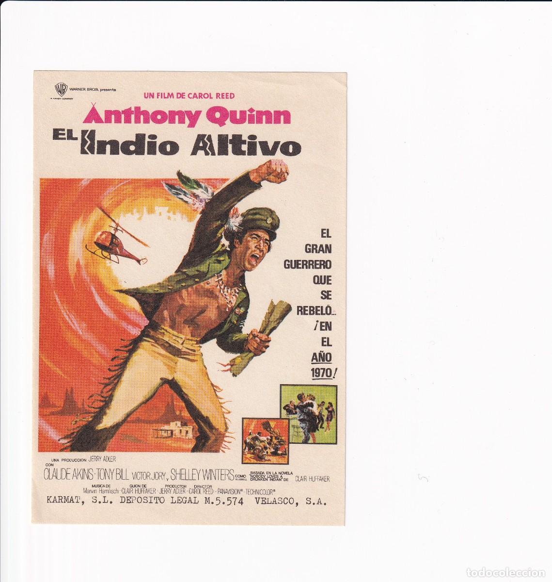 Cine: EL INDIO ALTIVO .- ANTHONY QUINN - Foto 1
