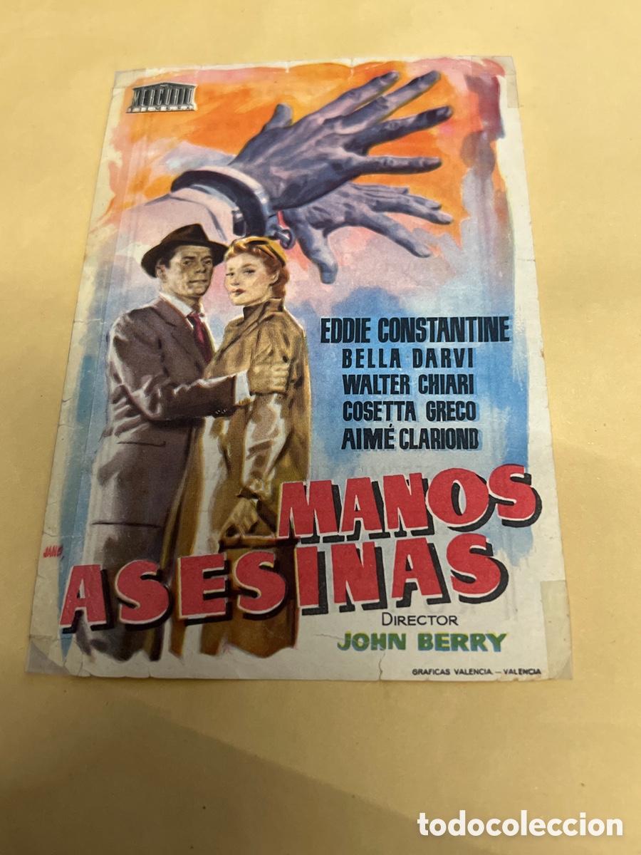 Cine: T1/E2/364. PROGRAMA DE CINE CON PUBLICIDAD MANOS ASESINAS - Foto 1