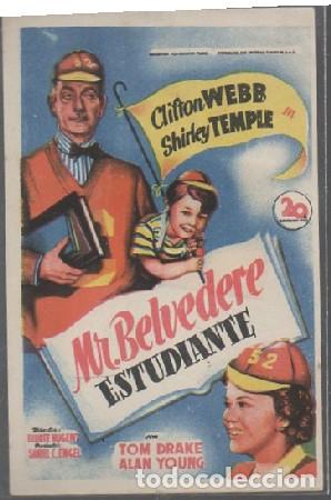 Cine: PROGRAMA DE CINE. MR. BELVEDERE ESTUDIANTE PC-6829 - Foto 1