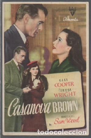 Cine: PROGRAMA DE CINE. CASANOVA BROWN PC-6837 - Foto 1