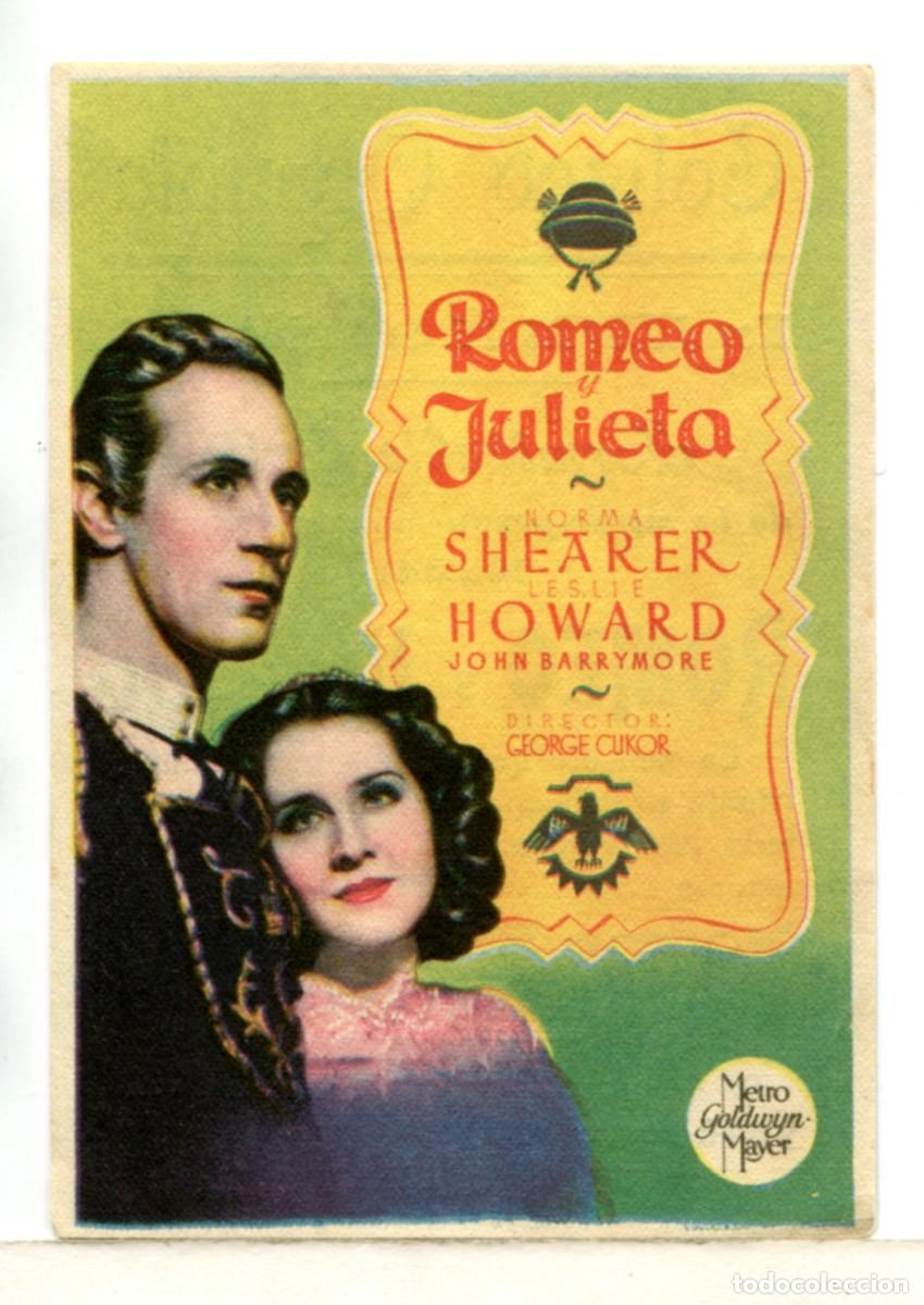 Cine: ROMEO Y JULIETA, con Norma Shearer. - Foto 1