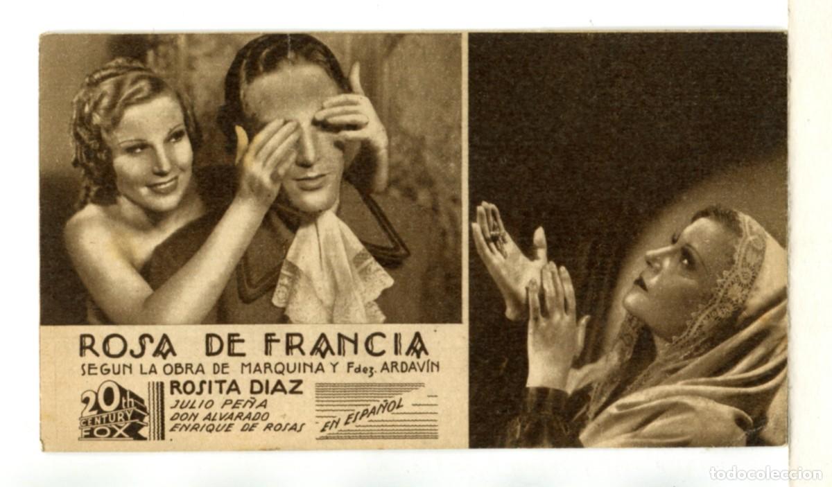  Foglietti di film di film antichi di cinema: ROSA DE FRANCIA, con Rosita D&iacute;az.