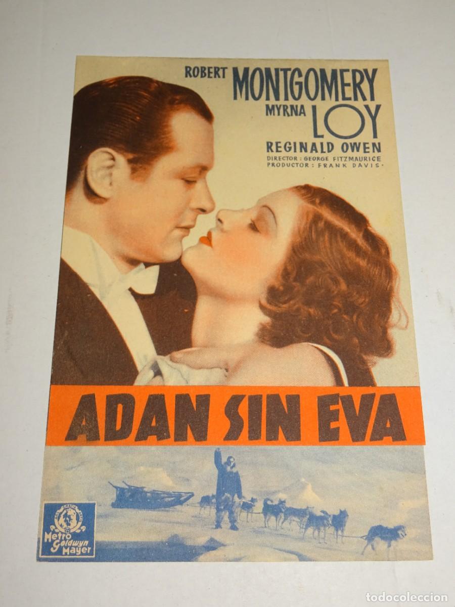 Cine: PROGRAMA DE CINE - ADAN SIN EVA - BUEN ESTADO - Foto 1