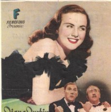 Cine: PROGRAMA DE CINE - SERÉ TUYA - DIANA DURBIN - TEATRO CINE ALBÉNIZ (MÁLAGA) - 1947