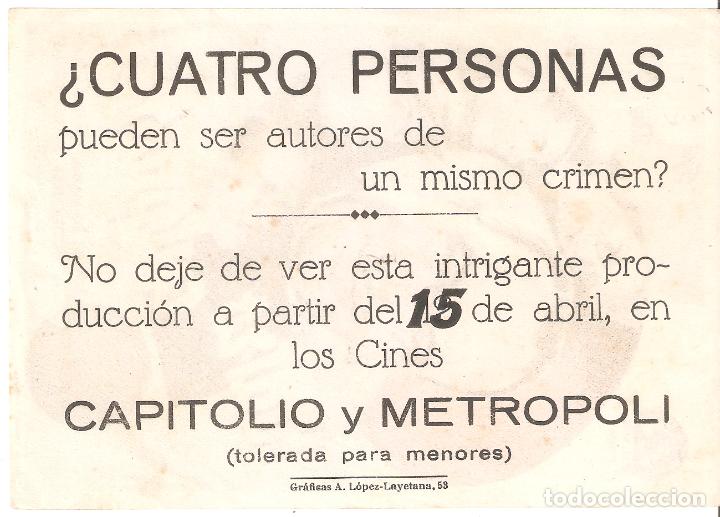 Cine: 5 Programas cine de tema cigarrilos, Tabaco. Lote 7. - Vell i Bell - Foto 2