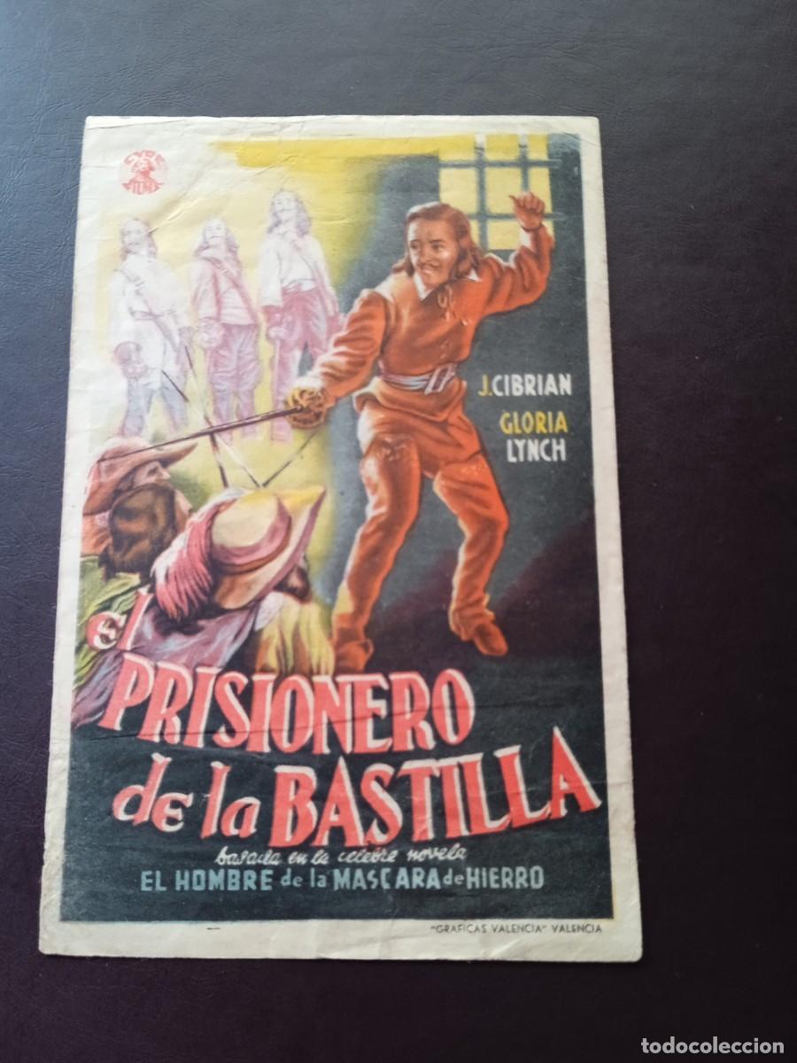 Cinema: El prisionero de la Bastilla con sello Teatro Principal Mahon