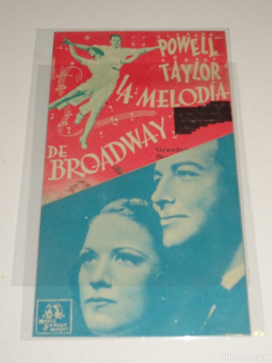 Cine: PROGRAMA DE CINE - LA MELODIA DE BROADWAY - BUEN ESTADO - Foto 1