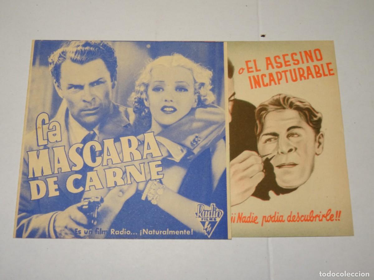 Cine: PROGRAMA DE CINE - LA MASCARA DE CARNE - BUEN ESTADO - Foto 1