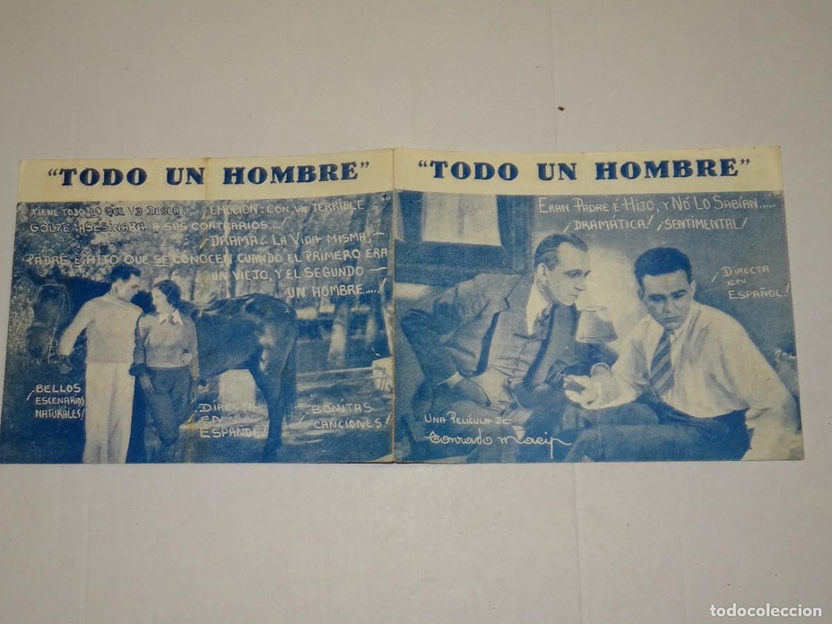 Cine: PROGRAMA DE CINE - TODO UN HOMBRE - BUEN ESTADO - Foto 1