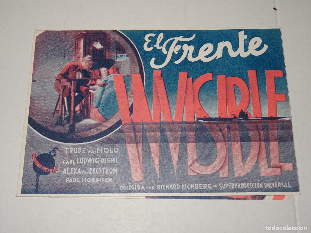 Cine: PROGRAMA DE CINE - EL FRENTE INVISIBLE - BUEN ESTADO - Foto 1