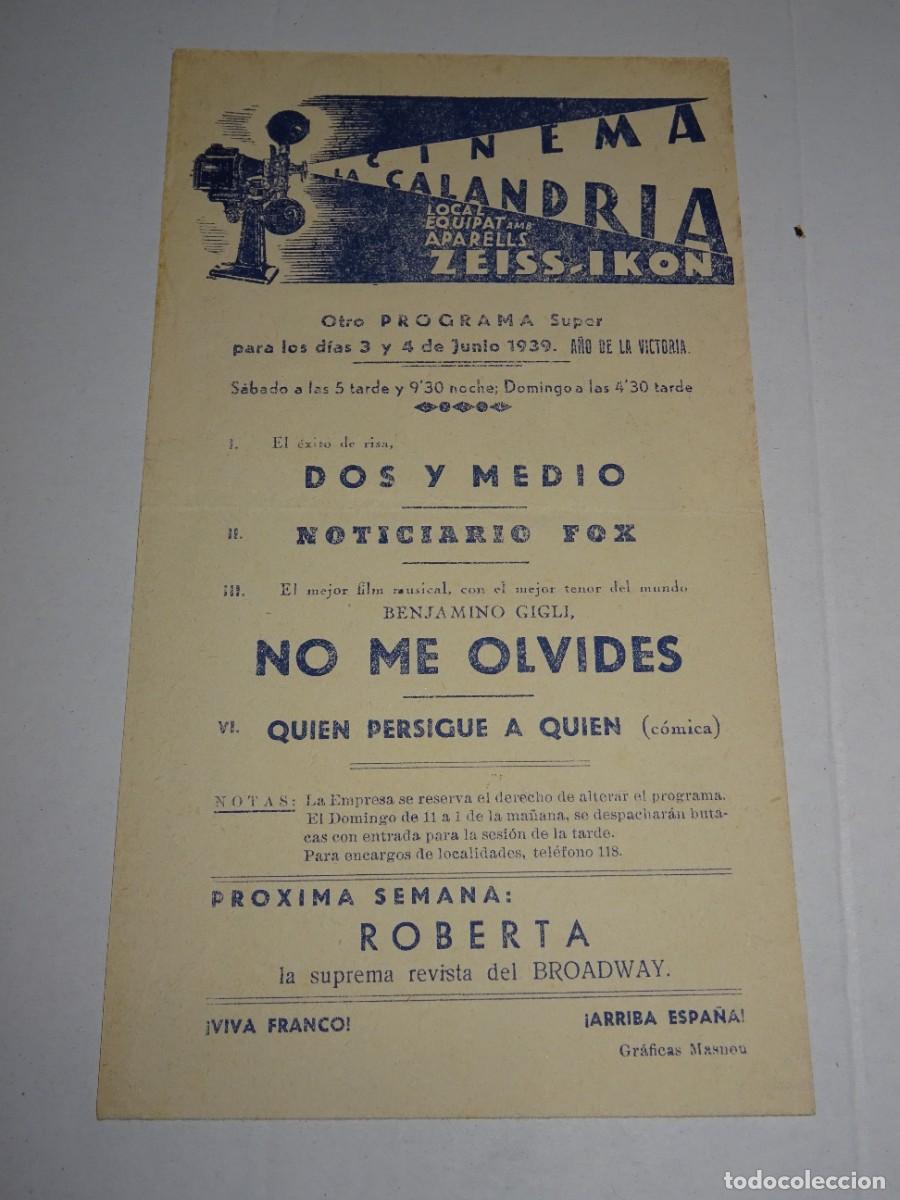 Cine: PROGRAMA DE CINE - DOS Y MEDIO - BUEN ESTADO - Foto 2
