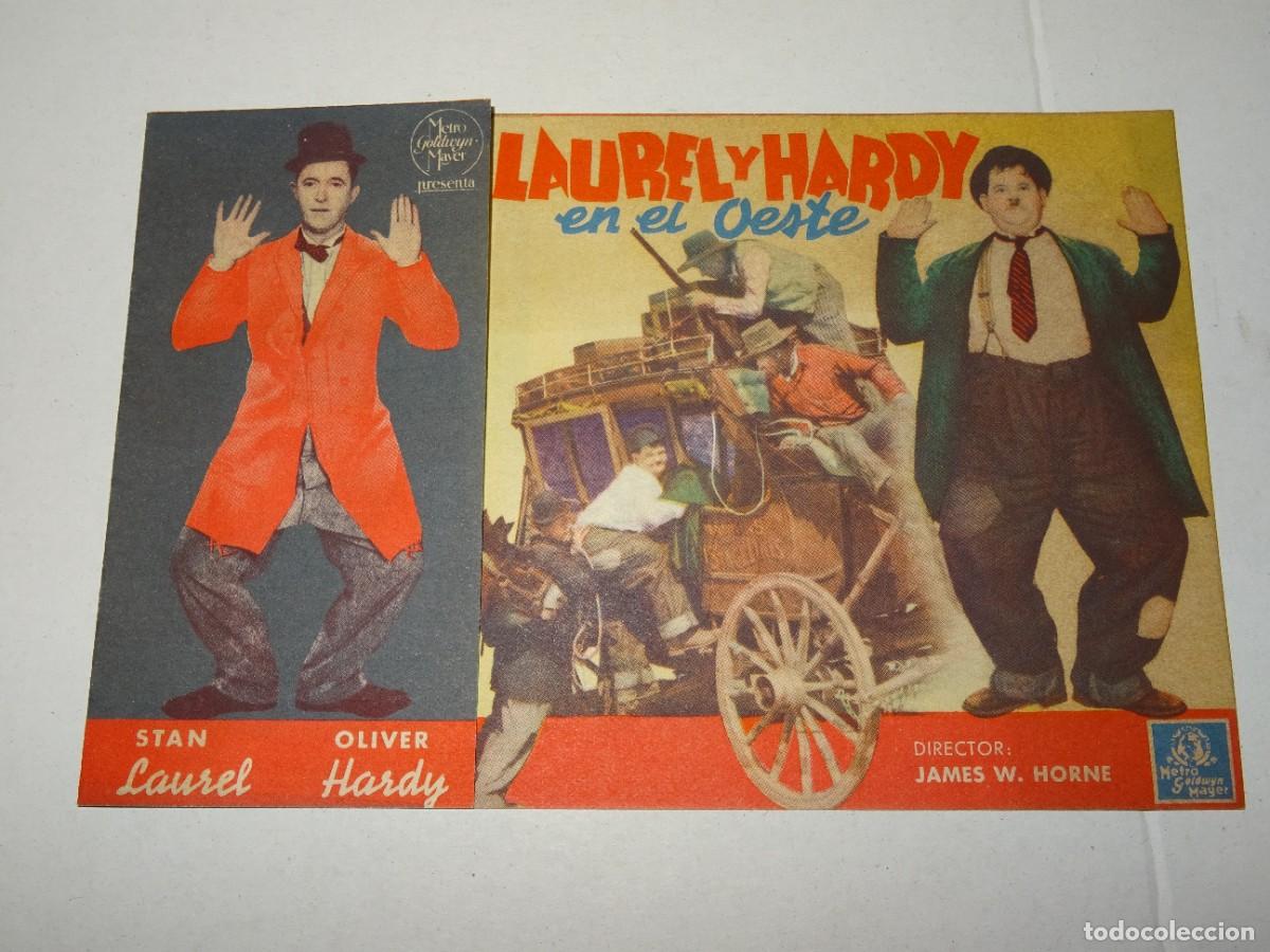 Cine: PROGRAMA DE CINE - LAUREL Y HARDY EN EL OESTE - BUEN ESTADO - Foto 1