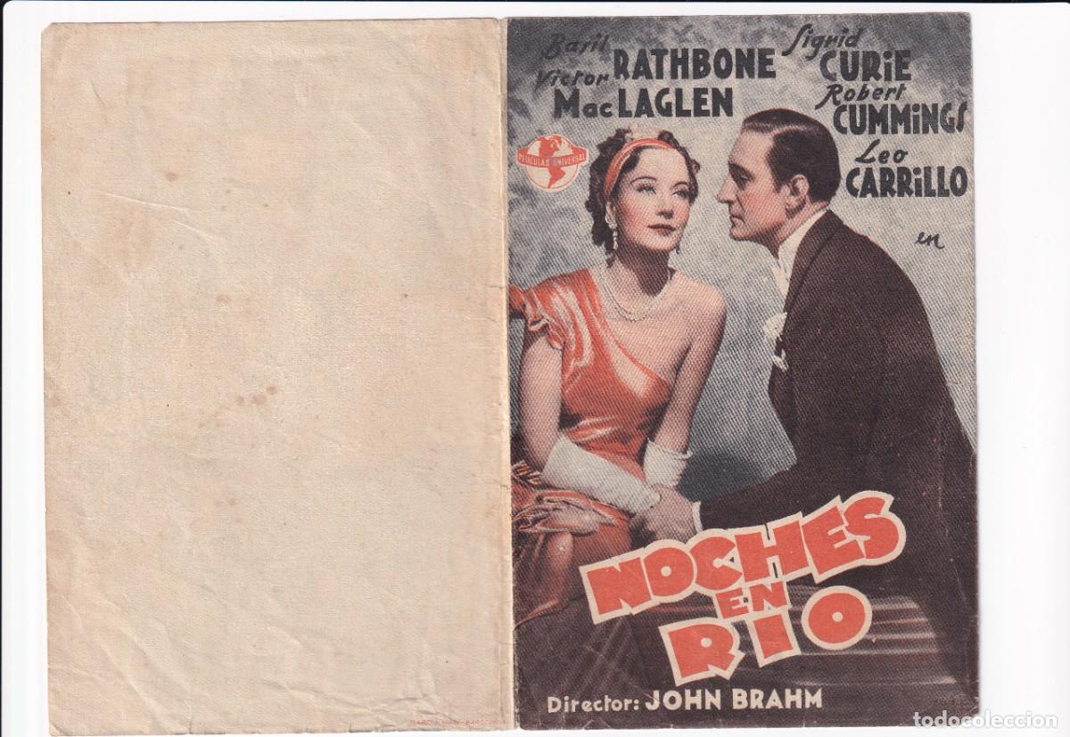 Cine: NOCHES EN RIO .- BARIL ROTHBONE - Foto 1
