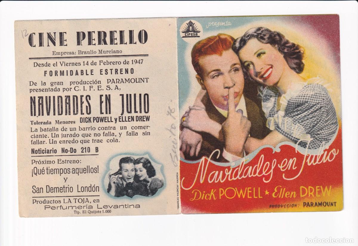 Cine: NAVIDADES EN JULIO .- DICK POWELL - Foto 2