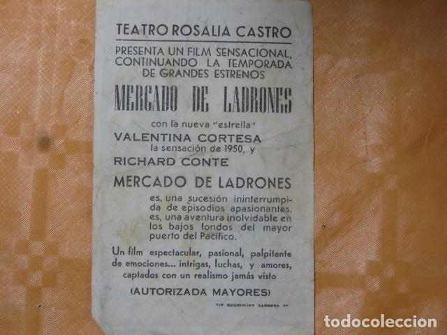 Cine: FOLLETO DE MANO MERCADO DE LADRONES - Foto 3