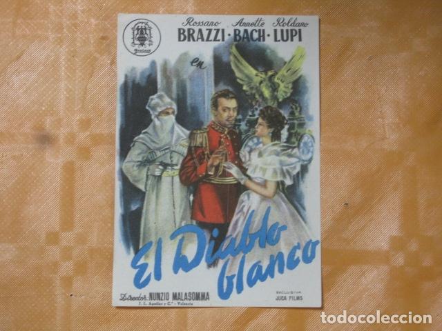 Cine: FOLLETO DE MANO EL DIABLO BLANCO - Foto 1