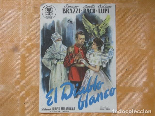 Cine: FOLLETO DE MANO EL DIABLO BLANCO - Foto 1