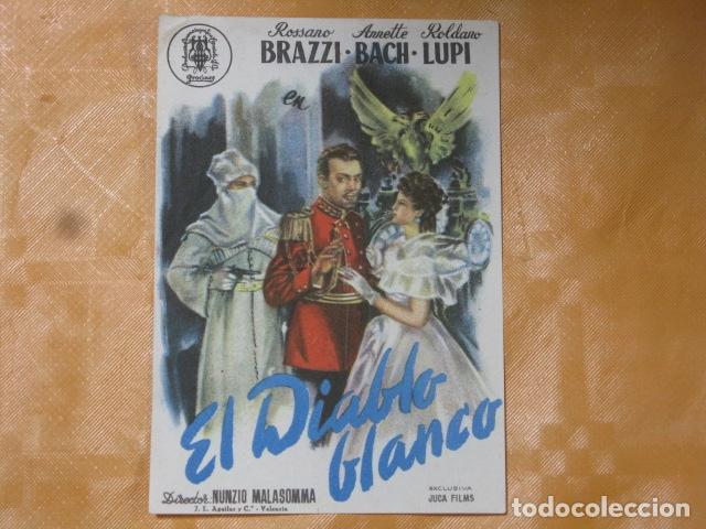 Cine: FOLLETO DE MANO EL DIABLO BLANCO - Foto 1