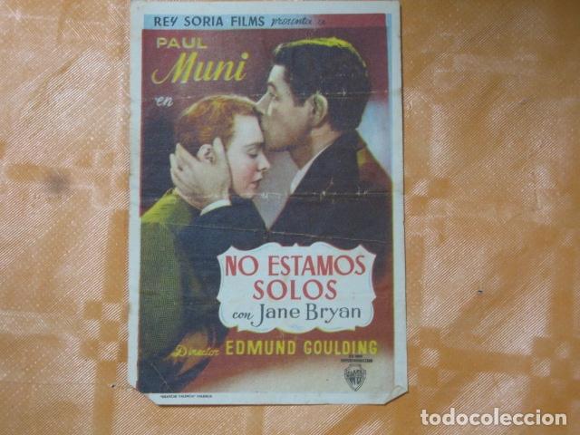 Cine: FOLLETO DE MANO NO ESTAMOS SOLOS - Foto 1