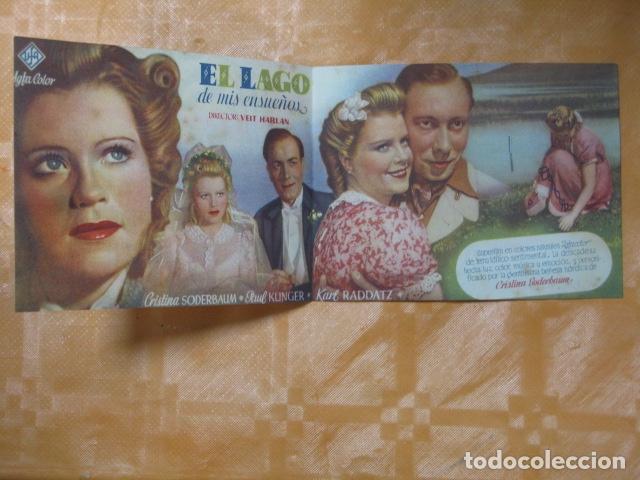 Cine: FOLLETO DE MANO EL LAGO DE MIS ENSUE&Ntilde;OS - Foto 2
