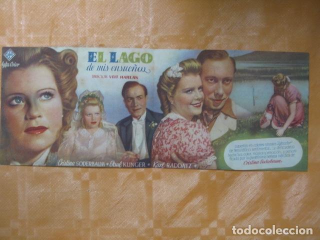 Cine: FOLLETO DE MANO EL LAGO DE MIS ENSUE&Ntilde;OS - Foto 2